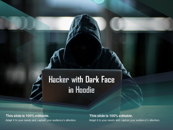 Hacker With Dark Face In Hoodie Ppt PowerPoint Presentation File Shapes