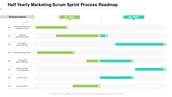 Half Yearly Marketing Scrum Sprint Process Roadmap Microsoft Half Yearly Marketing Scrum Sprint Process Roadmap Microsoft