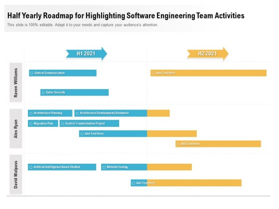 Half Yearly Roadmap For Highlighting Software Engineering Team Activities Icons Half Yearly Roadmap For Highlighting Software Engineering Team Activities Icons
