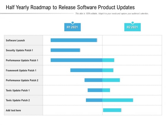 Half Yearly Roadmap To Release Software Product Updates Demonstration Half Yearly Roadmap To Release Software Product Updates Demonstration