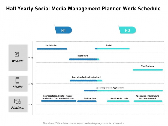 Half Yearly Social Media Management Planner Work Schedule Download Half Yearly Social Media Management Planner Work Schedule Download