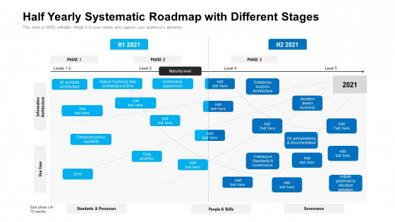 Half Yearly Systematic Roadmap With Different Stages Diagrams Half Yearly Systematic Roadmap With Different Stages Diagrams