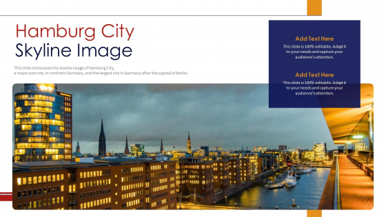 Hamburg City Skyline Image PowerPoint Presentation PPT Template PDF