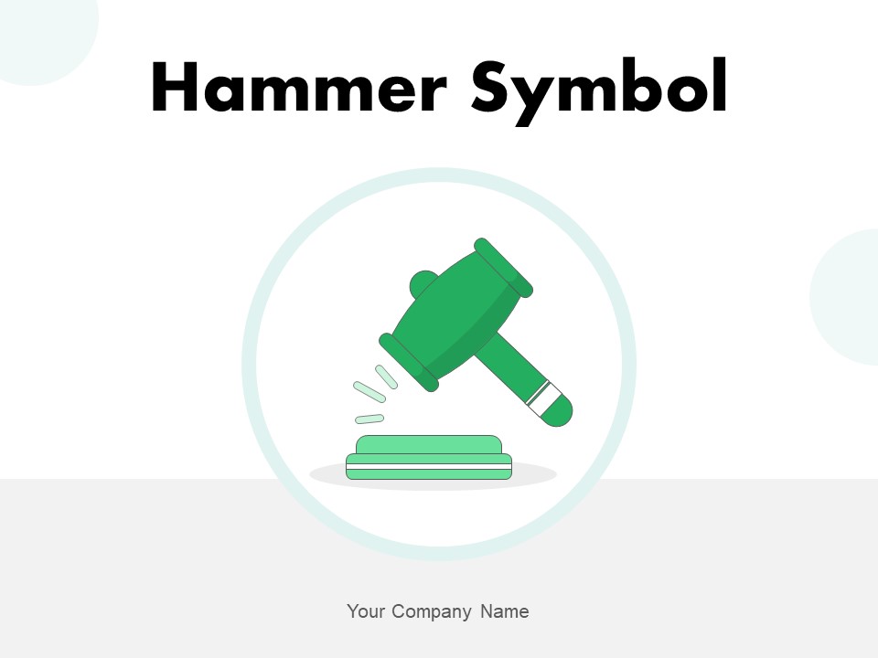 Hammer Symbol Dollar Sign Business Ppt PowerPoint Presentation Complete Deck