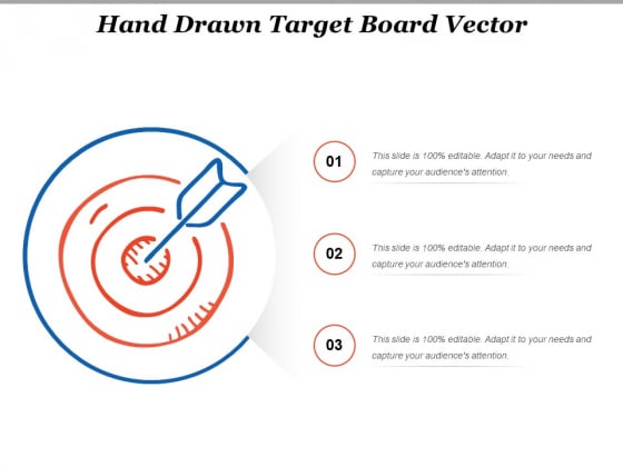 Hand Drawn Target Board Vector Ppt PowerPoint Presentation Professional Format