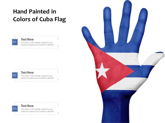 Hand Painted In Colors Of Cuba Flag Ppt PowerPoint Presentation Summary Demonstration PDF