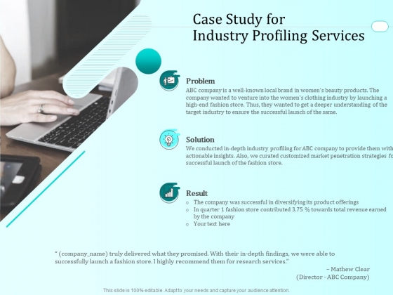 Handling Industry Analysis Case Study For Industry Profiling Services Ideas PDF Handling Industry Analysis Case Study For Industry Profiling Services Ideas PDF