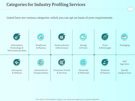 Handling Industry Analysis Categories For Industry Profiling Services Mockup PDF Handling Industry Analysis Categories For Industry Profiling Services Mockup PDF