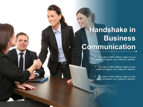 Handshake In Business Communication Ppt PowerPoint Presentation Pictures Demonstration