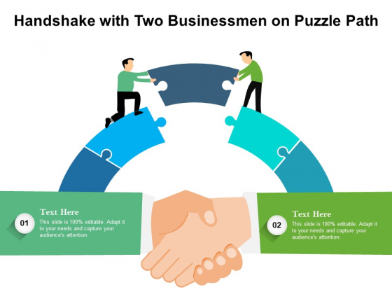 Handshake With Two Businessmen On Puzzle Path Ppt PowerPoint Presentation Gallery Microsoft PDF Handshake With Two Businessmen On Puzzle Path Ppt PowerPoint Presentation Gallery Microsoft PDF