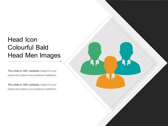 Head Icon Colourful Bald Head Men Images Ppt PowerPoint Presentation Gallery Rules PDF
