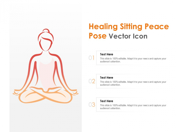 Healing Sitting Peace Pose Vector Icon Ppt PowerPoint Presentation Infographic Template Ideas