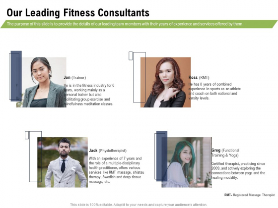 Health And Fitness Consultant Our Leading Fitness Consultants Graphics PDF Health And Fitness Consultant Our Leading Fitness Consultants Graphics PDF