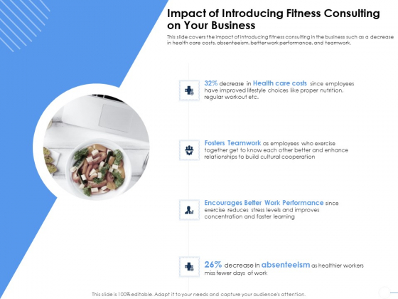 Health Impact Of Introducing Fitness Consulting On Your Business Ppt Show Format Ideas PDF Health Impact Of Introducing Fitness Consulting On Your Business Ppt Show Format Ideas PDF