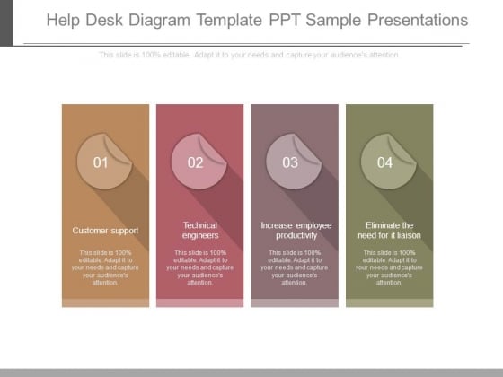 help desk diagram template ppt sample presentations - powerpoint help desk diagram template ppt sample presentations - powerpoint, Help Desk Presentation Template, Presentation templates