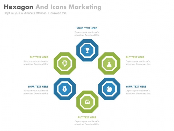 Hexagonal Infographics For Successful Marketing Strategy Powerpoint Template