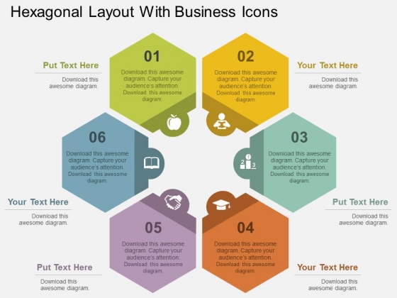 Hexagonal Layout With Business Icons Powerpoint Templates Hexagonal Layout With Business Icons Powerpoint Templates