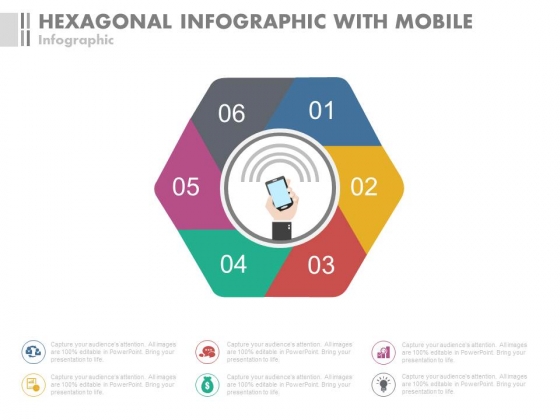 Hexagonal Steps For Mobile Communication Powerpoint Slides Hexagonal Steps For Mobile Communication Powerpoint Slides