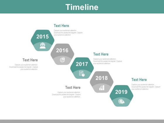 Hexagonal Timeline Diagram With Years Powerpoint Slides Hexagonal Timeline Diagram With Years Powerpoint Slides