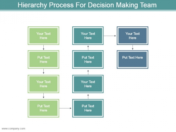 Hierarchy Process For Decision Making Team Powerpoint Shapes ...
