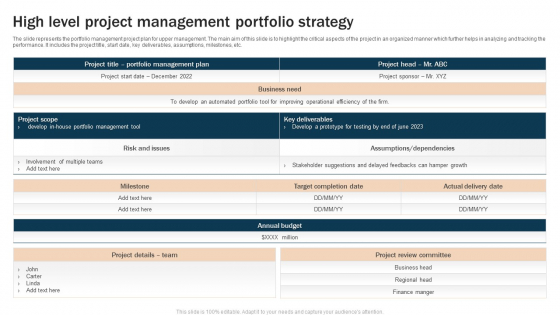 High Level Project PowerPoint templates, Slides and Graphics