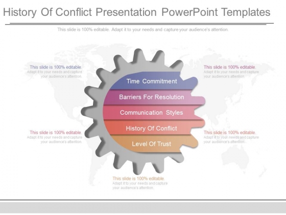 History Of Conflict Presentation Powerpoint Templates