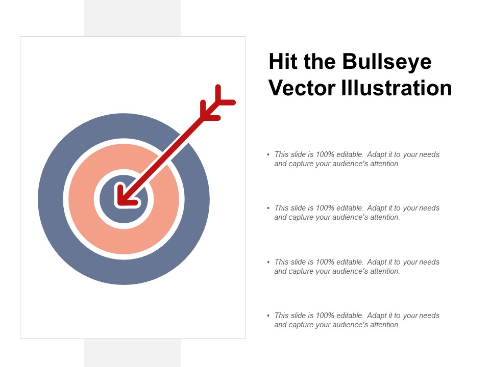 Hit The Bullseye Vector Illustration Ppt PowerPoint Presentation Professional Slideshow