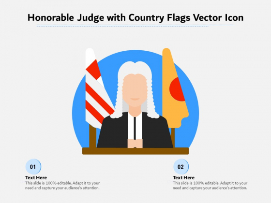 Honorable Judge With Country Flags Vector Icon Ppt PowerPoint Presentation File Summary PDF