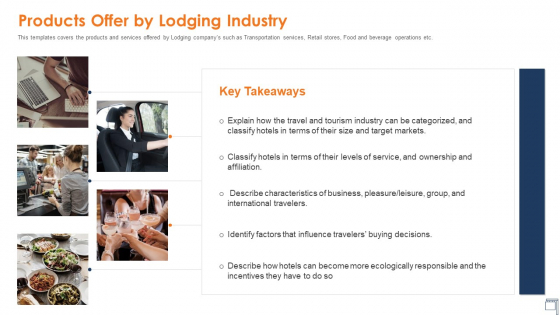 Hospitality Industry Products Offer By Lodging Industry Ppt Infographics Tips PDF Hospitality Industry Products Offer By Lodging Industry Ppt Infographics Tips PDF