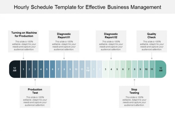 Hourly Schedule Template For Effective Business Management Ppt PowerPoint Presentation Styles Information