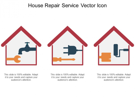 House Repair Service Vector Icon Ppt PowerPoint Presentation File Portfolio PDF