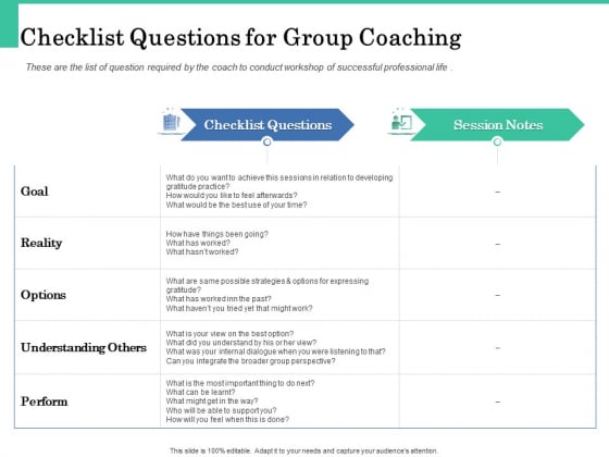 How A Corporate Life Coach Can Help Develop Your Company Checklist Questions For Group Coaching Ideas PDF