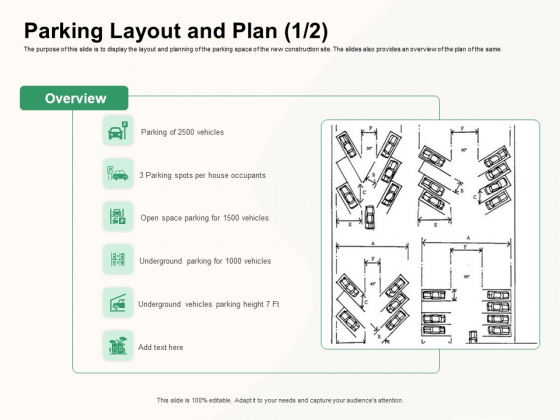 How To Effectively Manage A Construction Project Parking Layout And Plan Vehicles Sample PDF