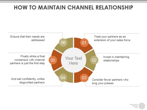 How To Maintain Channel Relationship Ppt PowerPoint Presentation Portfolio Slide