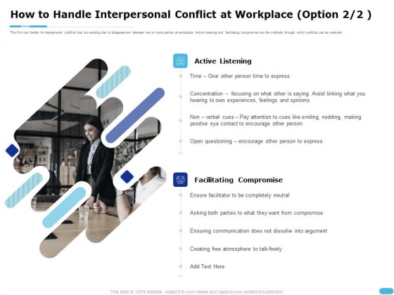 How To Resolve Worksite Disputes How To Handle Interpersonal Conflict At Workplace Diagrams PDF How To Resolve Worksite Disputes How To Handle Interpersonal Conflict At Workplace Diagrams PDF