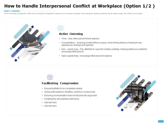 How To Resolve Worksite Disputes How To Handle Interpersonal Conflict At Workplace Ensuring Guidelines PDF How To Resolve Worksite Disputes How To Handle Interpersonal Conflict At Workplace Ensuring Guidelines PDF