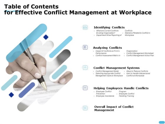 How To Resolve Worksite Disputes Table Of Contents For Effective Conflict Management At Workplace Pictures PDF How To Resolve Worksite Disputes Table Of Contents For Effective Conflict Management At Workplace Pictures PDF