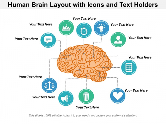 Human Brain Layout With Icons And Text Holders Ppt PowerPoint Presentation Infographic Template Mockup PDF Human Brain Layout With Icons And Text Holders Ppt PowerPoint Presentation Infographic Template Mockup PDF