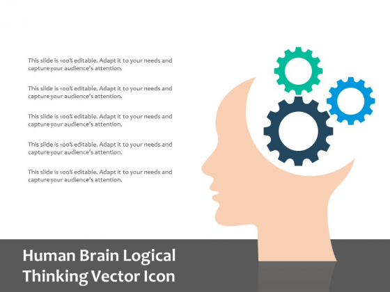 Human Brain Logical Thinking Vector Icon Ppt PowerPoint Presentation Professional Influencers PDF