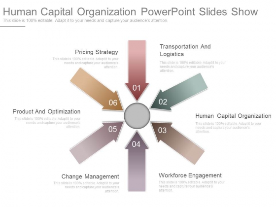 Human Capital Organization Powerpoint Slides Show