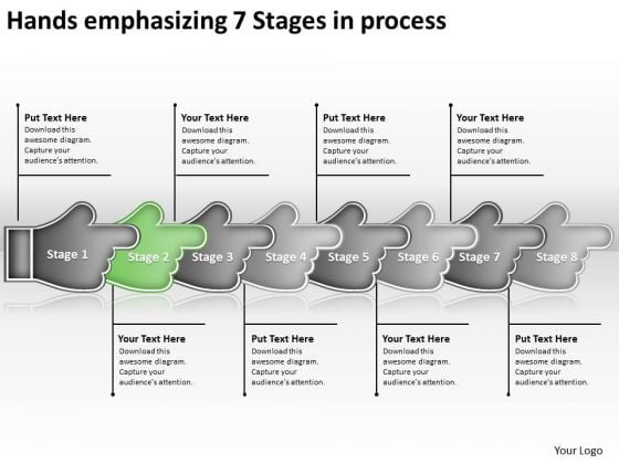 Hands Emphasizing 7 Stages Process Fishbone Chart PowerPoint Slides Hands Emphasizing 7 Stages Process Fishbone Chart PowerPoint Slides