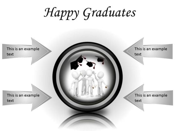 Happy Graduates Success PowerPoint Presentation Slides Cc