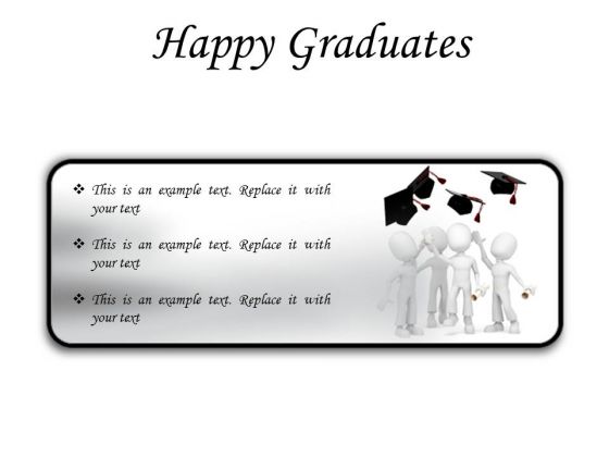 Happy Graduates Success PowerPoint Presentation Slides R