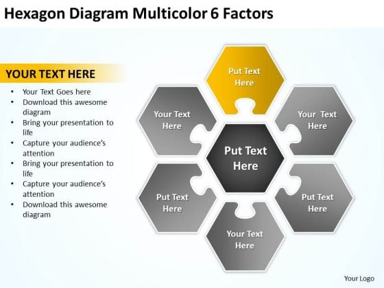 Hexagon Diagram Multicolor 6 Factors Pptbusiness Plans Template PowerPoint Templates Hexagon Diagram Multicolor 6 Factors Pptbusiness Plans Template PowerPoint Templates