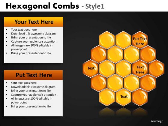 Hexagonal Comb PowerPoint Templates And Honey Comb Ppt Slides Hexagonal Comb PowerPoint Templates And Honey Comb Ppt Slides