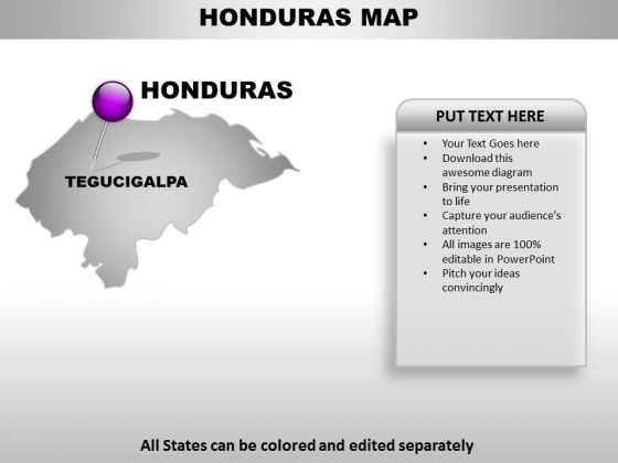 Honduras Country PowerPoint Maps Honduras Country PowerPoint Maps