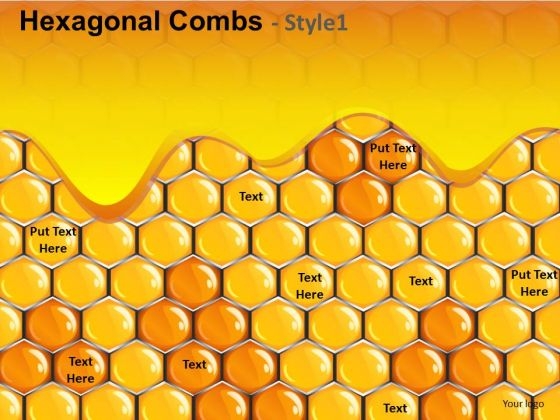 Honey Combs PowerPoint Background Slides