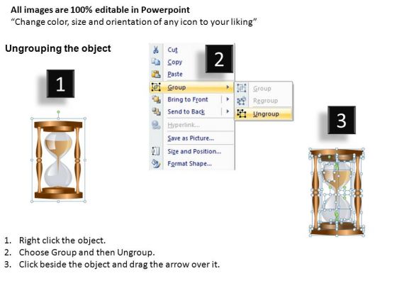 hourglass editable powerpoint background 2