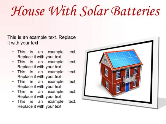 House With Solar Batteries Technology PowerPoint Presentation Slides F House With Solar Batteries Technology PowerPoint Presentation Slides F