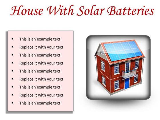 House With Solar Batteries Technology PowerPoint Presentation Slides S House With Solar Batteries Technology PowerPoint Presentation Slides S